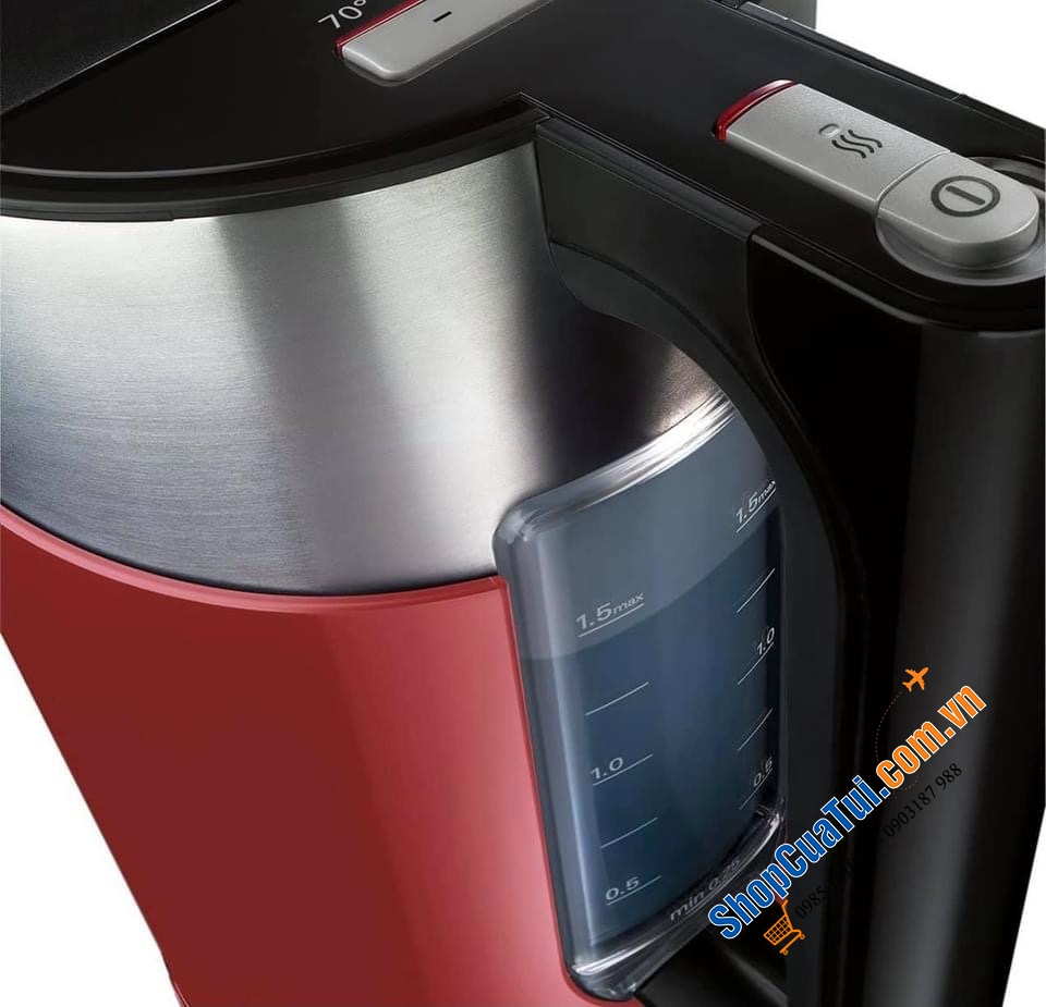 Ấm siêu tốc Siemens 1.5L MÀU ĐỎ.