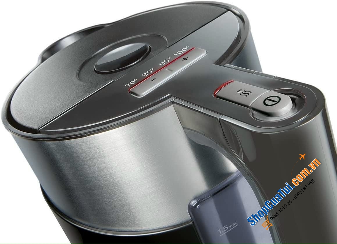 Ấm siêu tốc Siemens 1.5L MÀU ĐỎ, màu đen