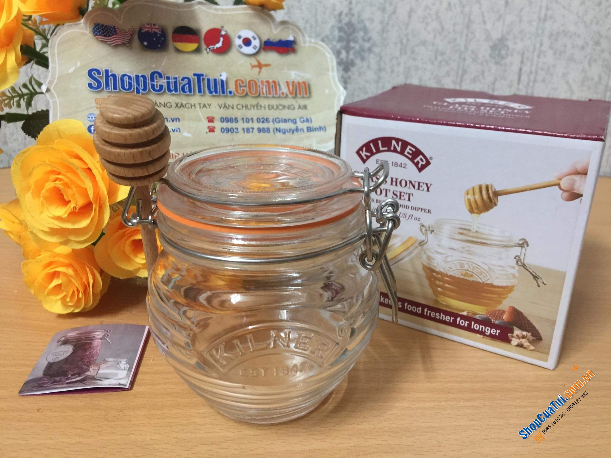 Hũ mật ong Kilner 400ml - Hũ đựng mật ong KILNER 500ml