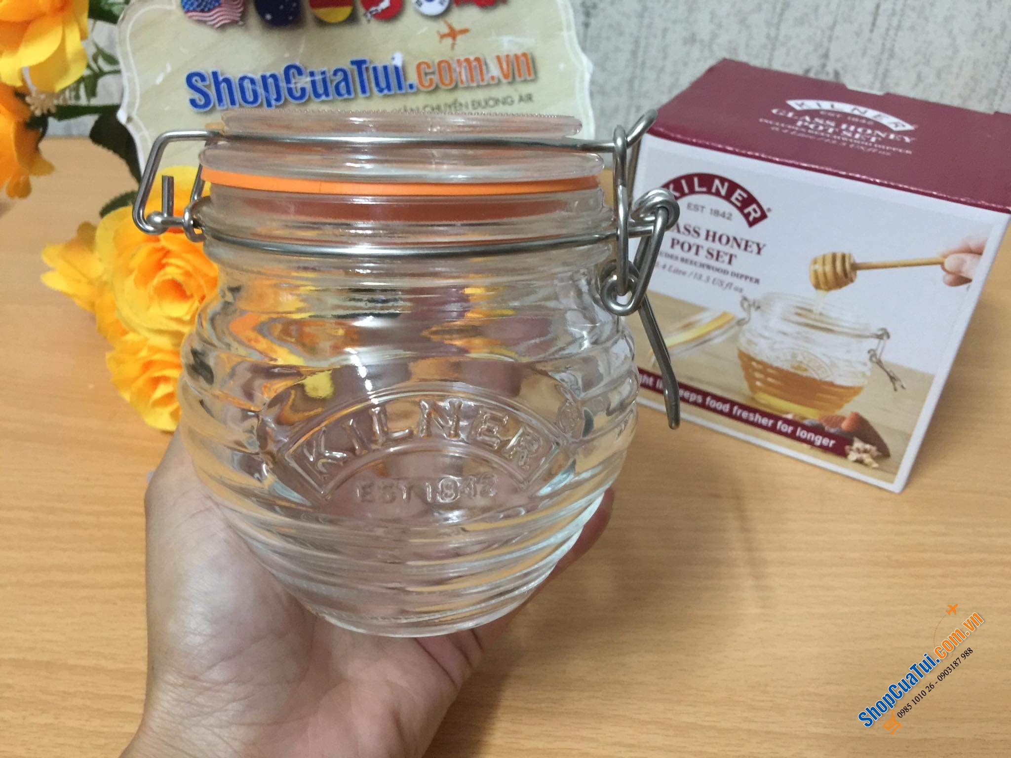 Hũ mật ong Kilner 400ml - Hũ đựng mật ong KILNER 500ml