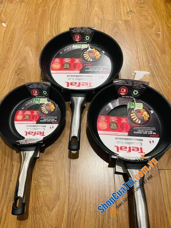 CHẢO TEFAL EXCELLENCE Chất lượng tuyệt hảo - Đủ 3 size 20; 24; 28cm; chảo sâu 28cm