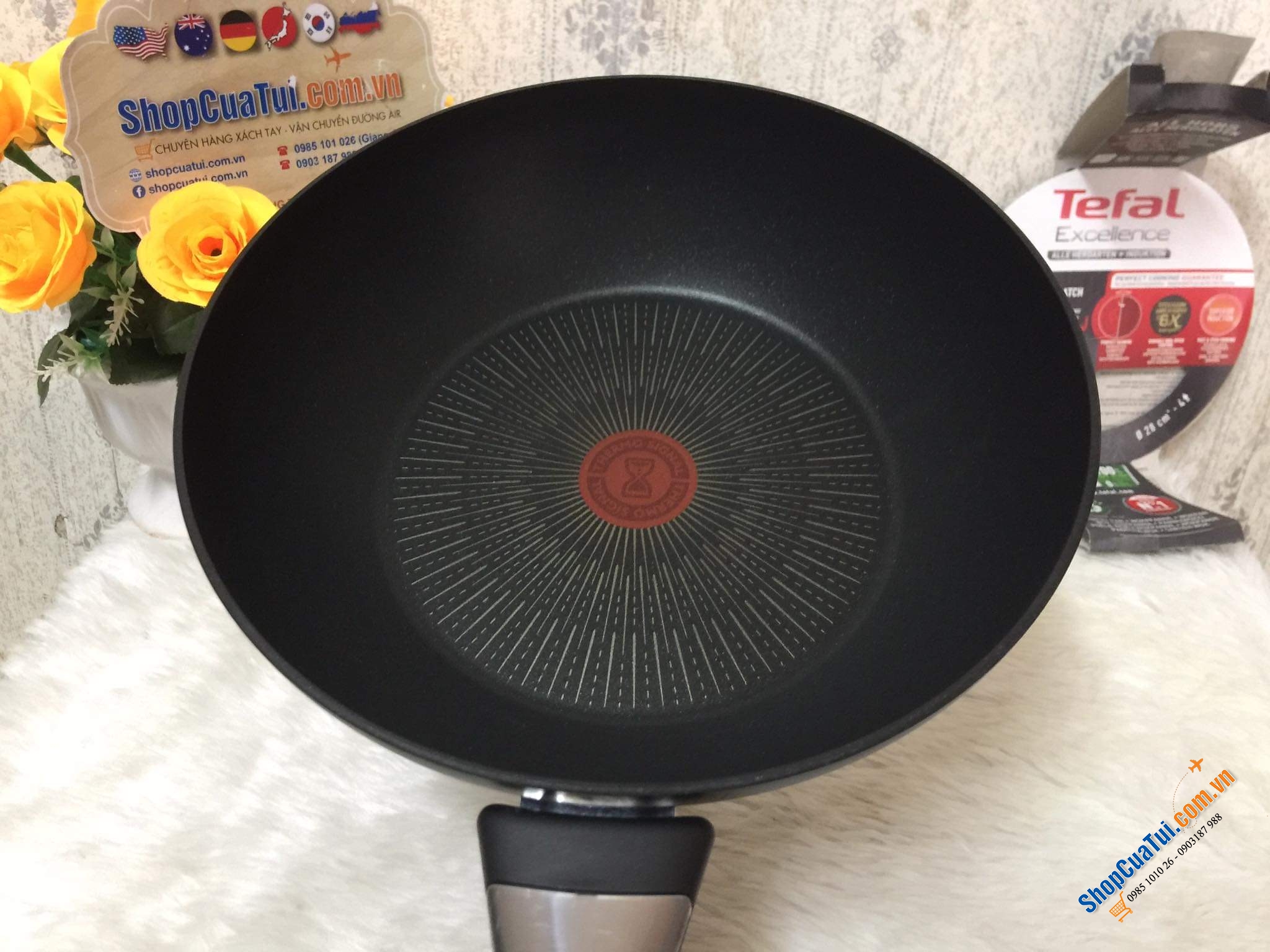 CHẢO TEFAL EXCELLENCE Chất lượng tuyệt hảo - Đủ 3 size 20; 24; 28cm; chảo sâu 28cm