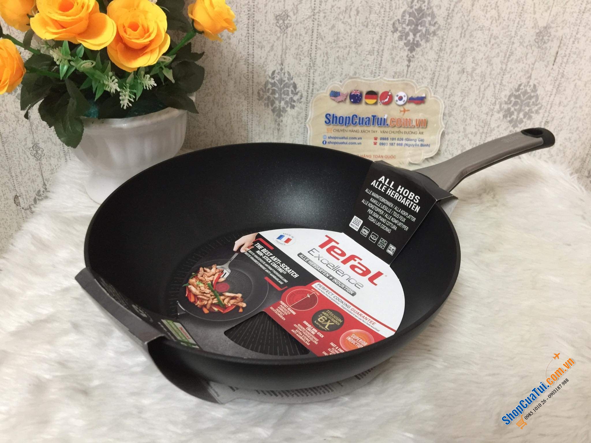 CHẢO TEFAL EXCELLENCE Chất lượng tuyệt hảo - Đủ 3 size 20; 24; 28cm; chảo sâu 28cm