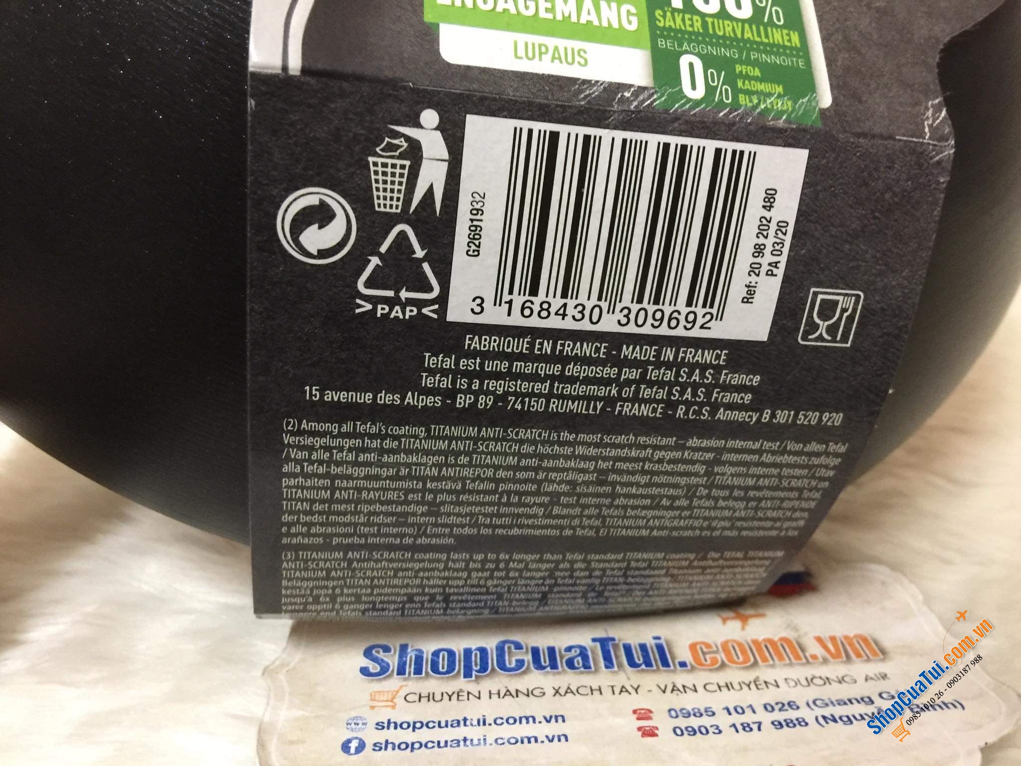 CHẢO TEFAL EXCELLENCE Chất lượng tuyệt hảo - Đủ 3 size 20; 24; 28cm; chảo sâu 28cm