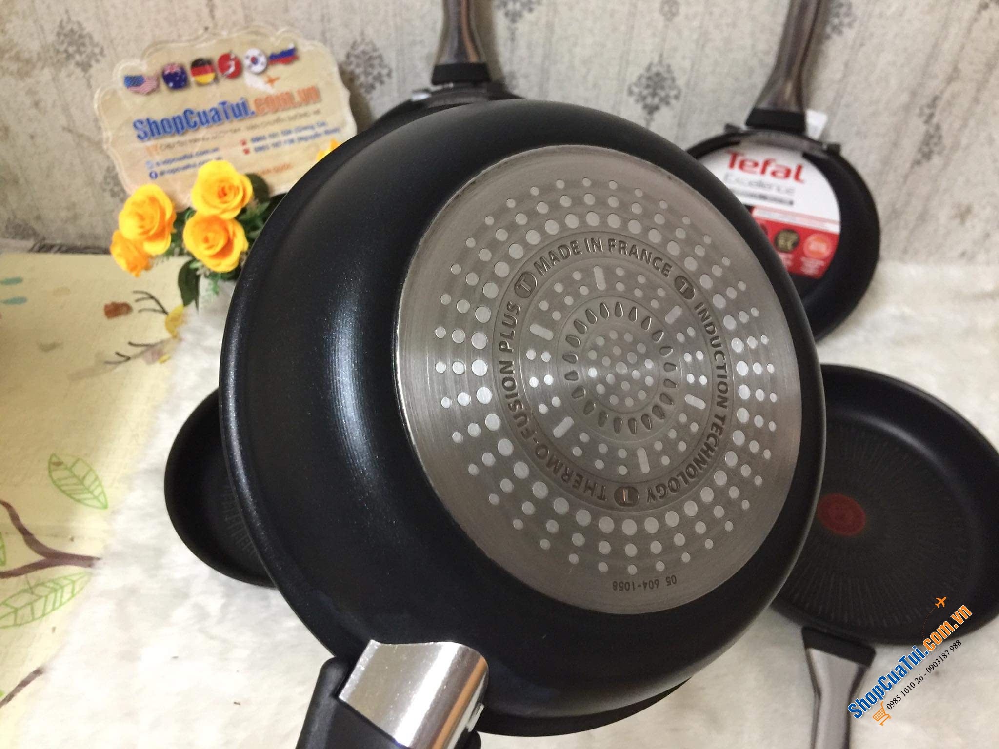 CHẢO TEFAL EXCELLENCE Chất lượng tuyệt hảo - Đủ 3 size 20; 24; 28cm; chảo sâu 28cm
