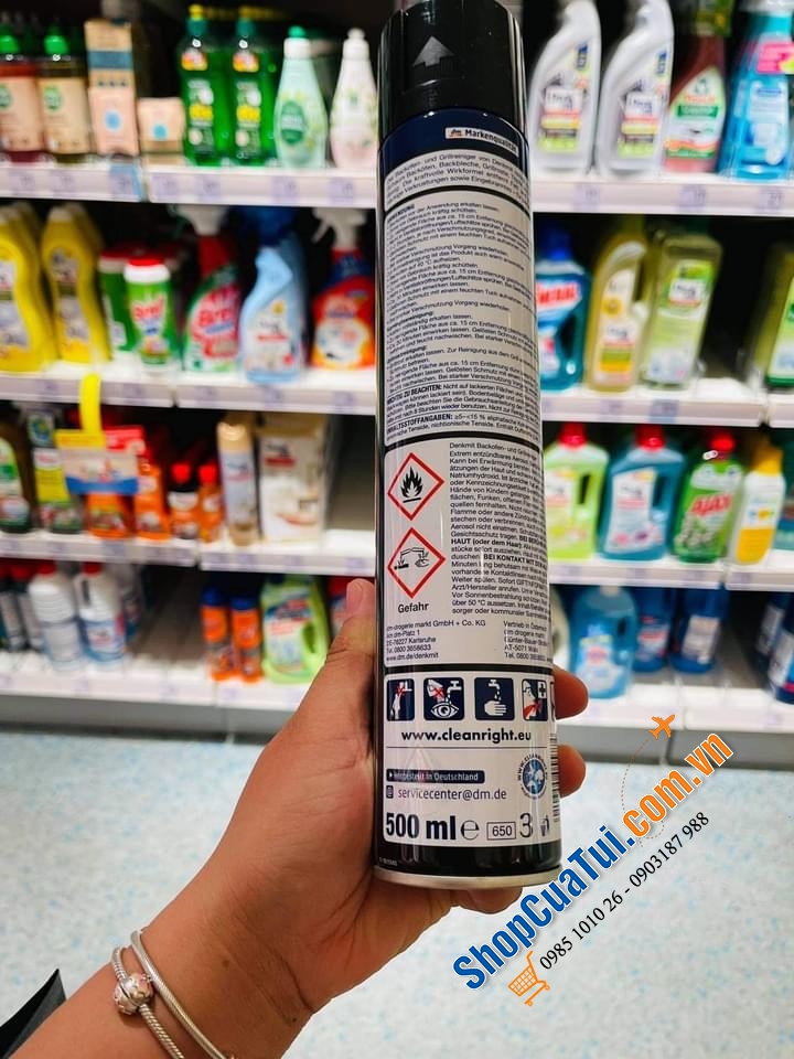 XỊT VỆ SINH LÒ NƯỚNG - LÒ VI SÓNG - NỒI CHIÊN KHÔNG DẦU DENKMIT