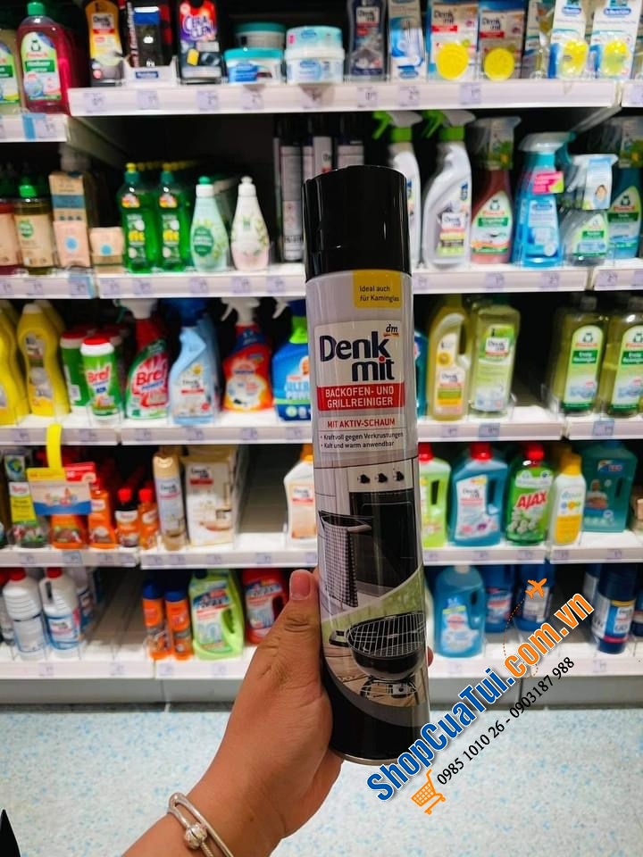 XỊT VỆ SINH LÒ NƯỚNG - LÒ VI SÓNG - NỒI CHIÊN KHÔNG DẦU DENKMIT