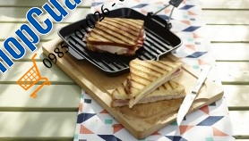 CHẢO NƯỚNG STAUB QUAI SILICON GẬP 24 CM.