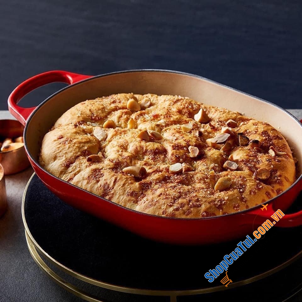 Nồi chảo LE CREUSET 31cm màu đỏ