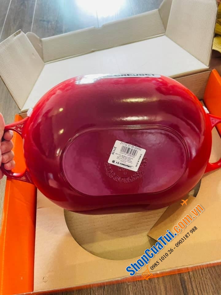 Nồi chảo LE CREUSET 31cm màu đỏ