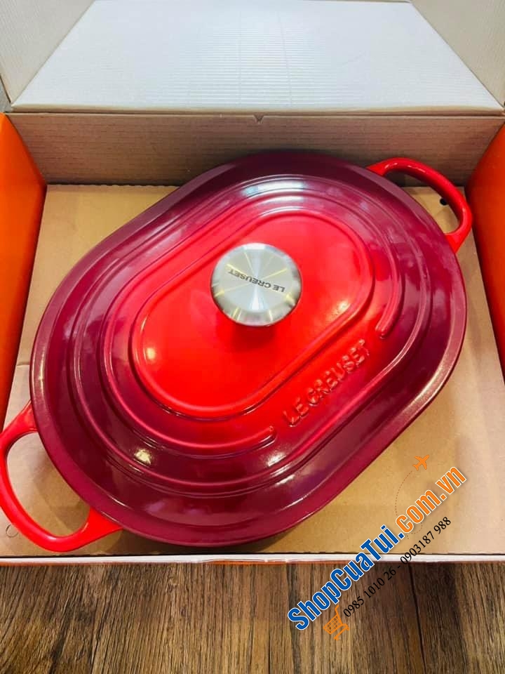 Nồi chảo LE CREUSET 31cm màu đỏ