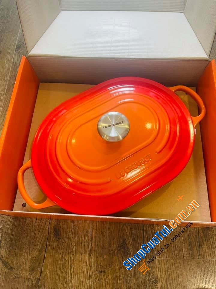 Nồi chảo LE CREUSET 31cm màu đỏ