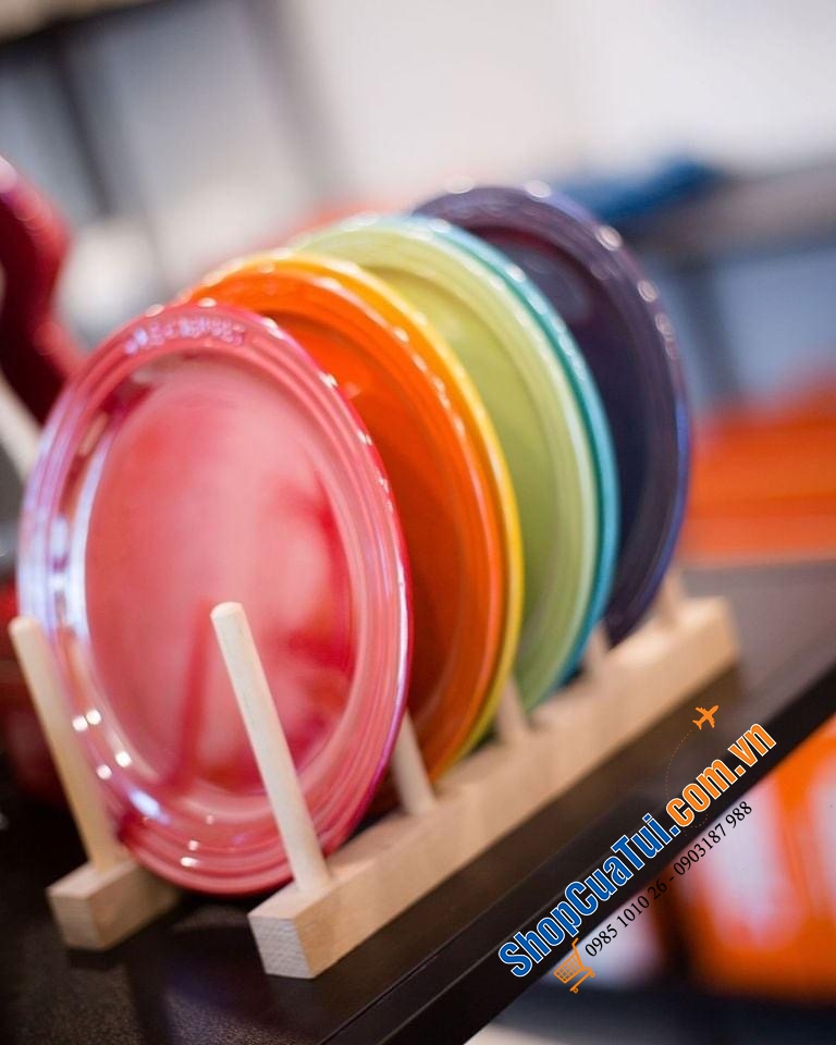 Set 6 đĩa cầu vồng Creuset 22cm.