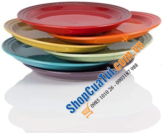 Set 6 đĩa cầu vồng Creuset 22cm.