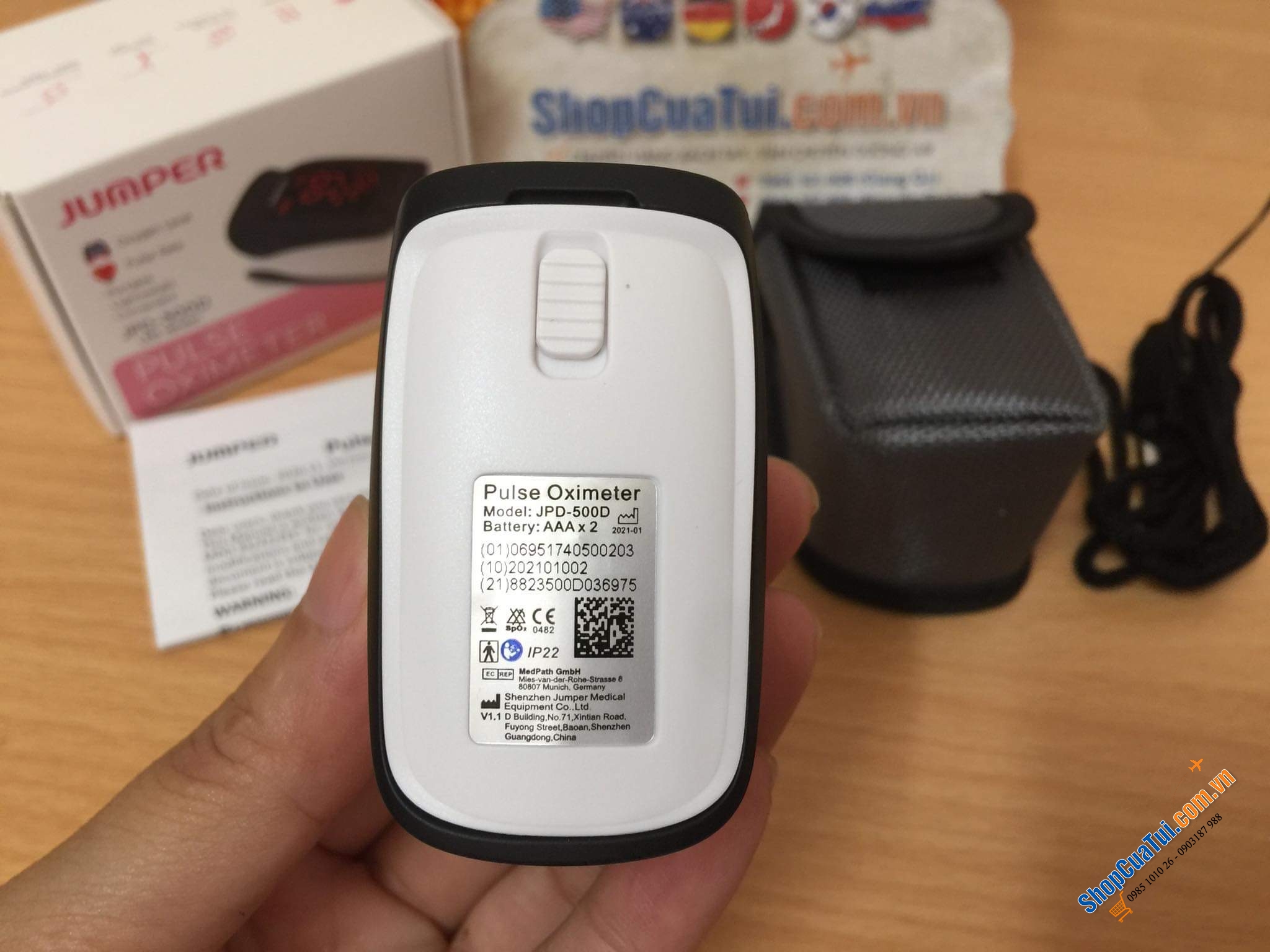 Máy đo nồng độ oxy trong máu Jumper SPO2 JPD-500D