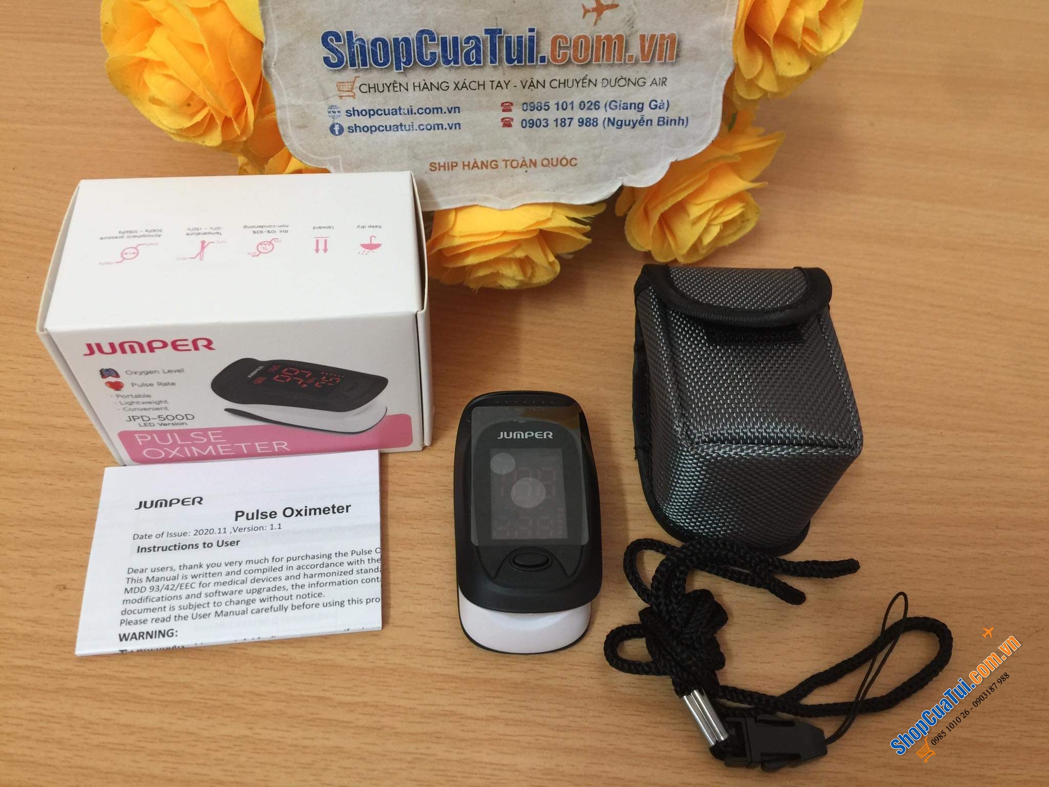 Máy đo nồng độ oxy trong máu Jumper SPO2 JPD-500D