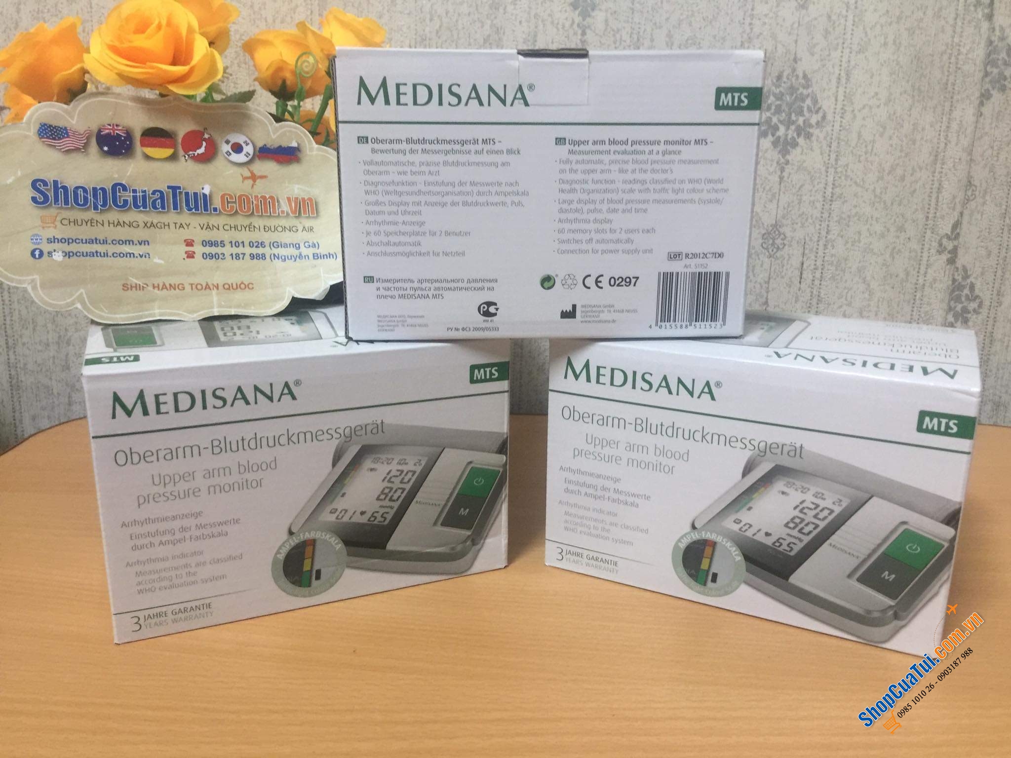 MÁY ĐO HUYẾT ÁP tự động MEDISANA 51152 MTS - sản phẩm thiết yếu cho người già, người cao huyết áp