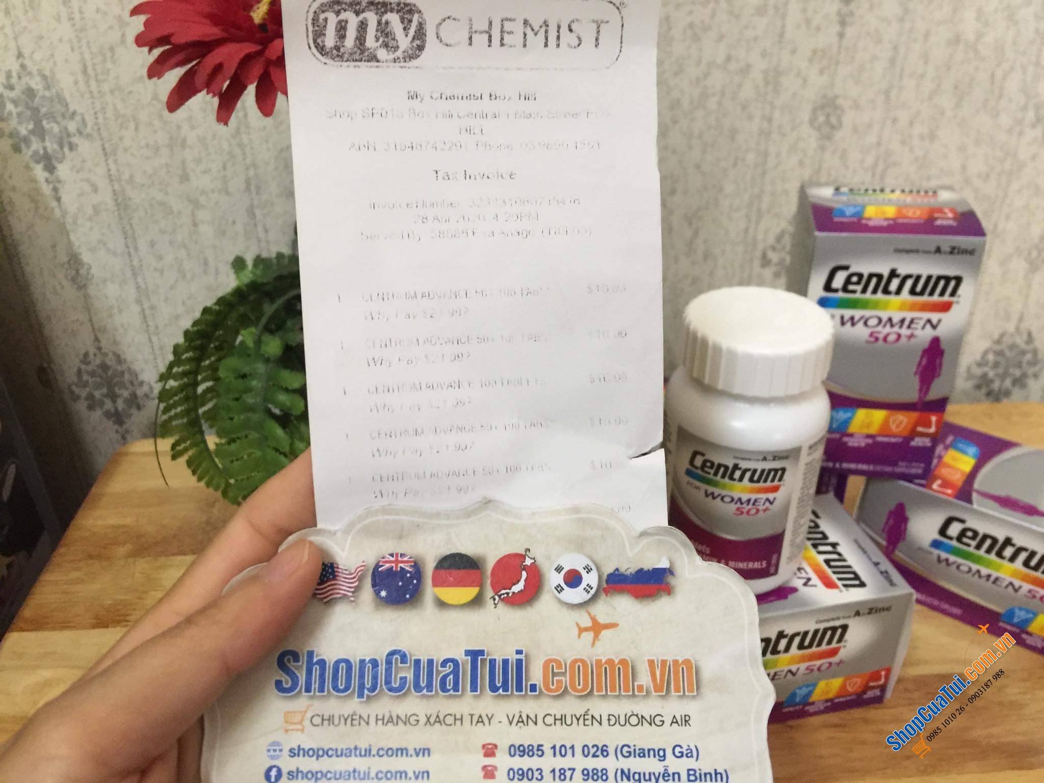 Centrum For Women 50+ 90 Tablets - Vitamin tổng hợp cho nữ trên 50 tuổi lọ 90 viên