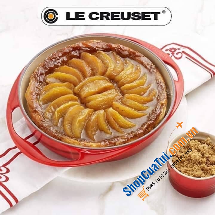 CHẢO RÁN - KHUÔN BÁNH - KHUÔN NƯỚNG LE CREUSET TATIN 25 CM - MÀU ĐỎ