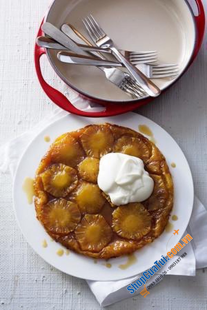 CHẢO RÁN - KHUÔN BÁNH - KHUÔN NƯỚNG LE CREUSET TATIN 25 CM - MÀU ĐỎ