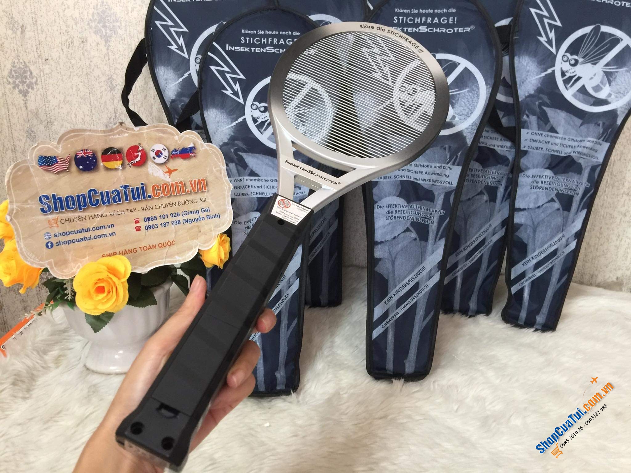 VỢT MUỖI VÀ CÔN TRÙNG CỦA ĐỨC - MẪU VỎ MỚI