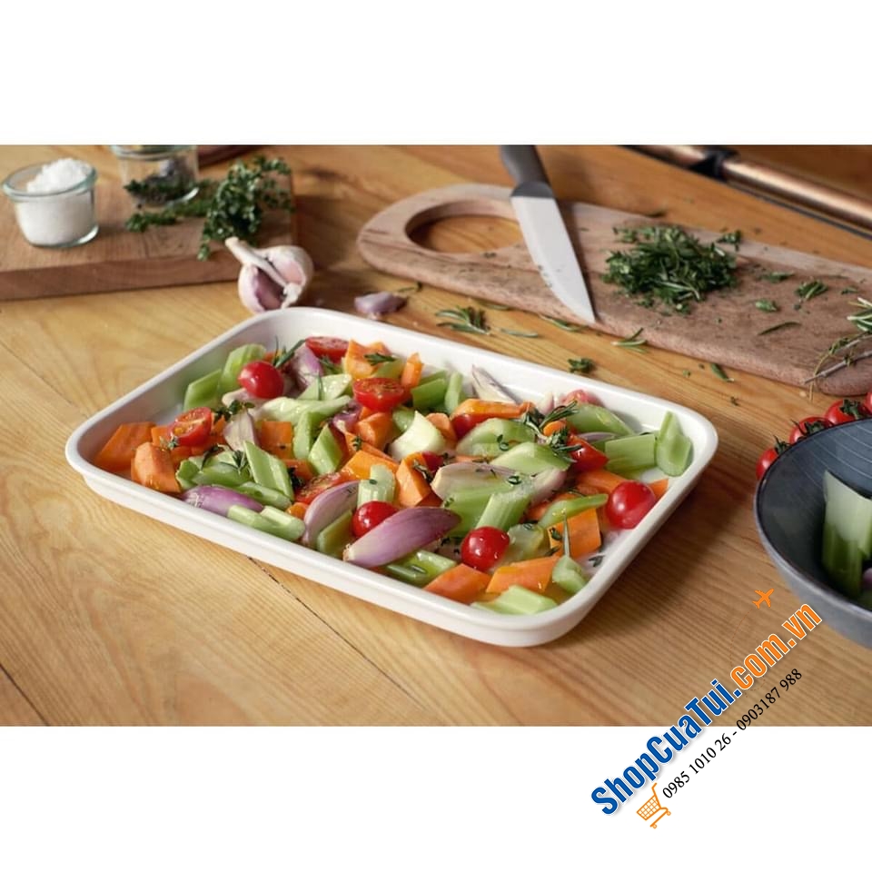 KHAY SỨ CAO CẤP VILLEROY BOCH CLEVER CÔKING 32x22 cm - MADE IN GERMNAY