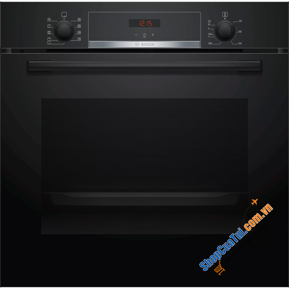 LÒ NƯỚNG 71 lít, LÒ NƯỚNG BOSCH HBA534EB0 SERIE 4 MÀU ĐEN