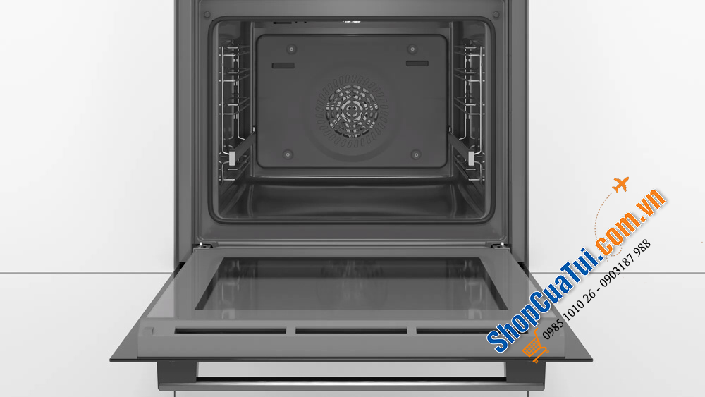 LÒ NƯỚNG 71 lít, LÒ NƯỚNG BOSCH HBA534EB0 SERIE 4 MÀU ĐEN