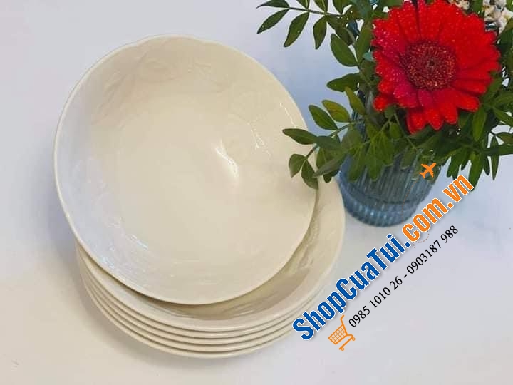 Set 6 bát sứ Villeroy Boch màu trắng 15 cm