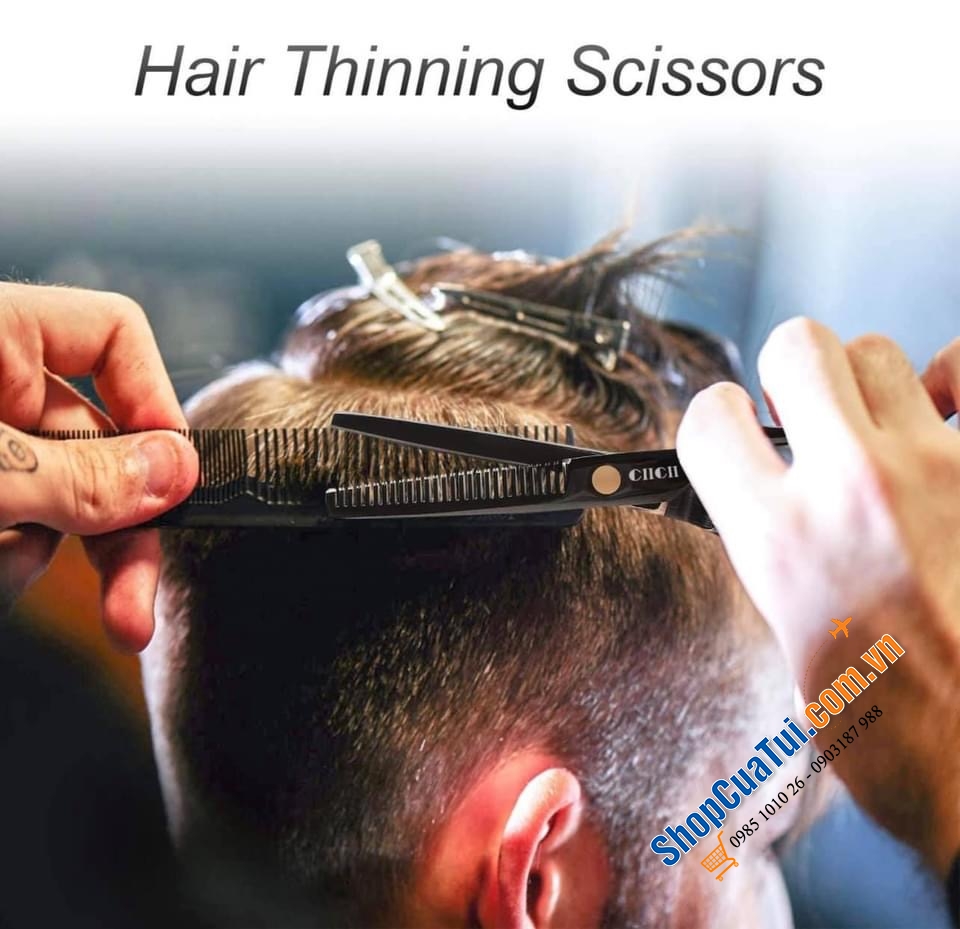 TRỌN BỘ KÉO CẮT TÓC KÈM LƯỢC CIICII.