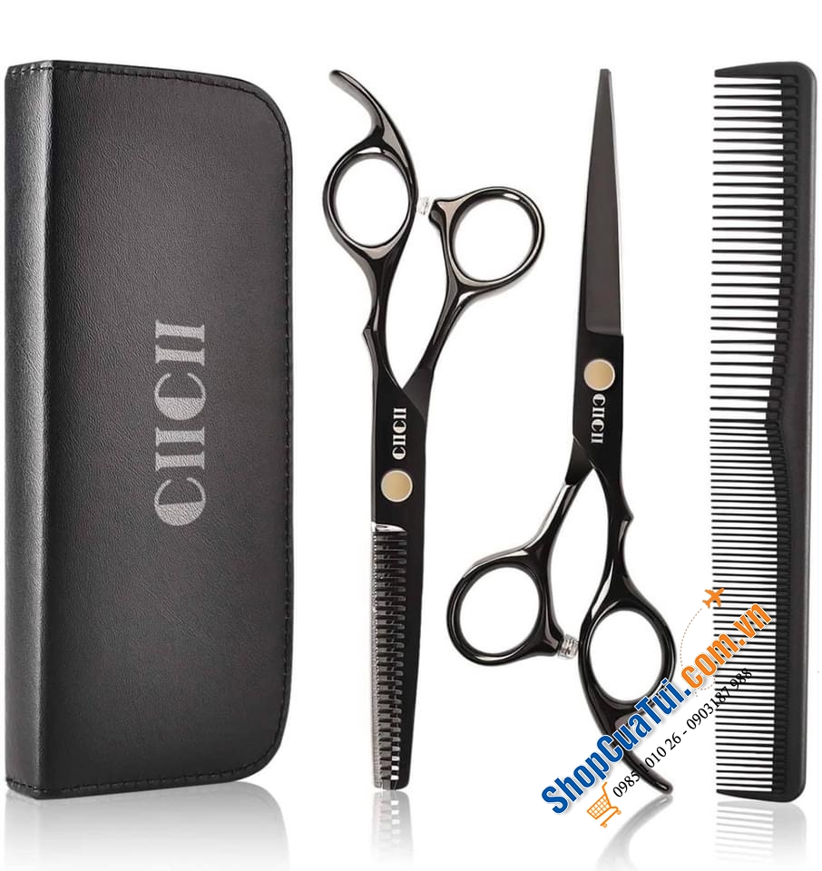 TRỌN BỘ KÉO CẮT TÓC KÈM LƯỢC CIICII.