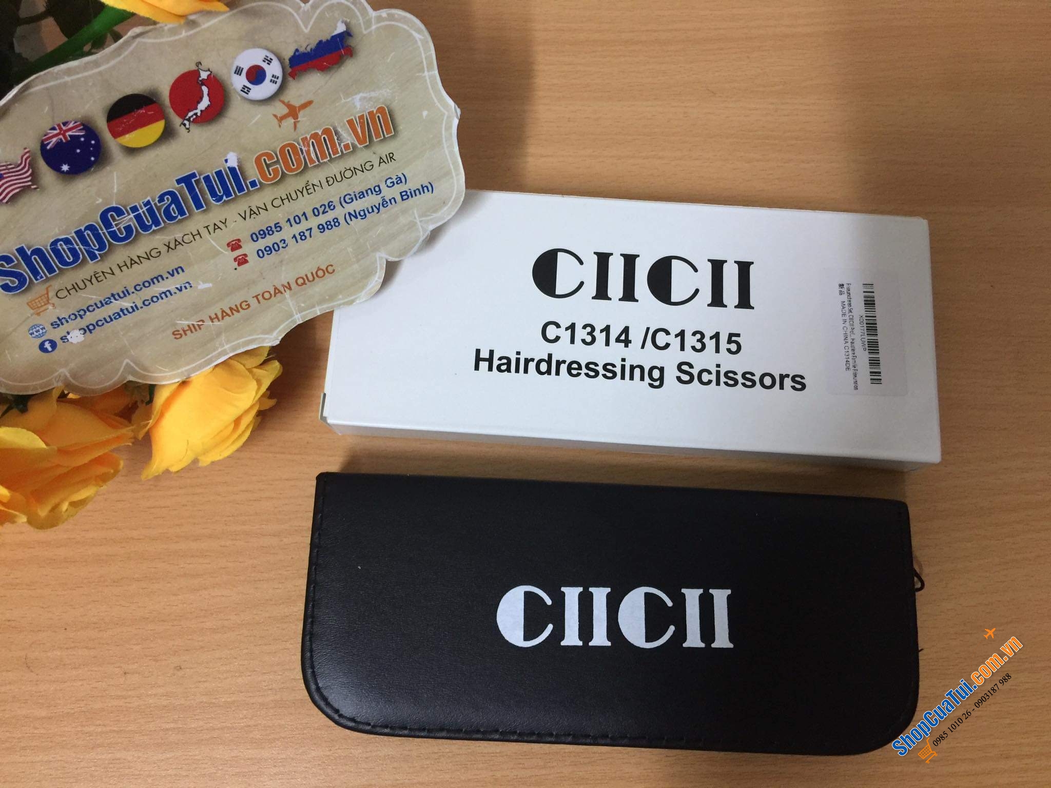 TRỌN BỘ KÉO CẮT TÓC KÈM LƯỢC CIICII.