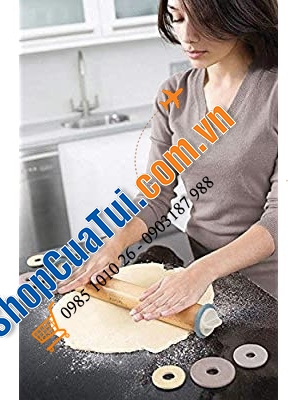 Gậy làm bánh, Cây lăn bột Joseph Joseph thông minh cho các mẹ nội trợ đảm đang hay cho các bé phụ mẹ nấu nướng - màu mint