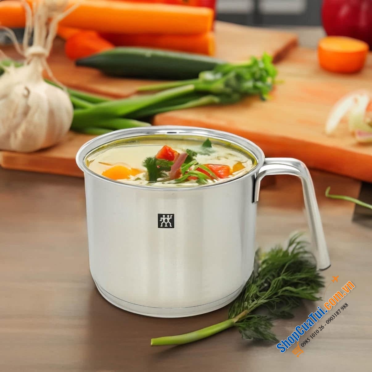CA ĐUN INOX ZWILLING 15 cm, dung tích 1,7 Lít