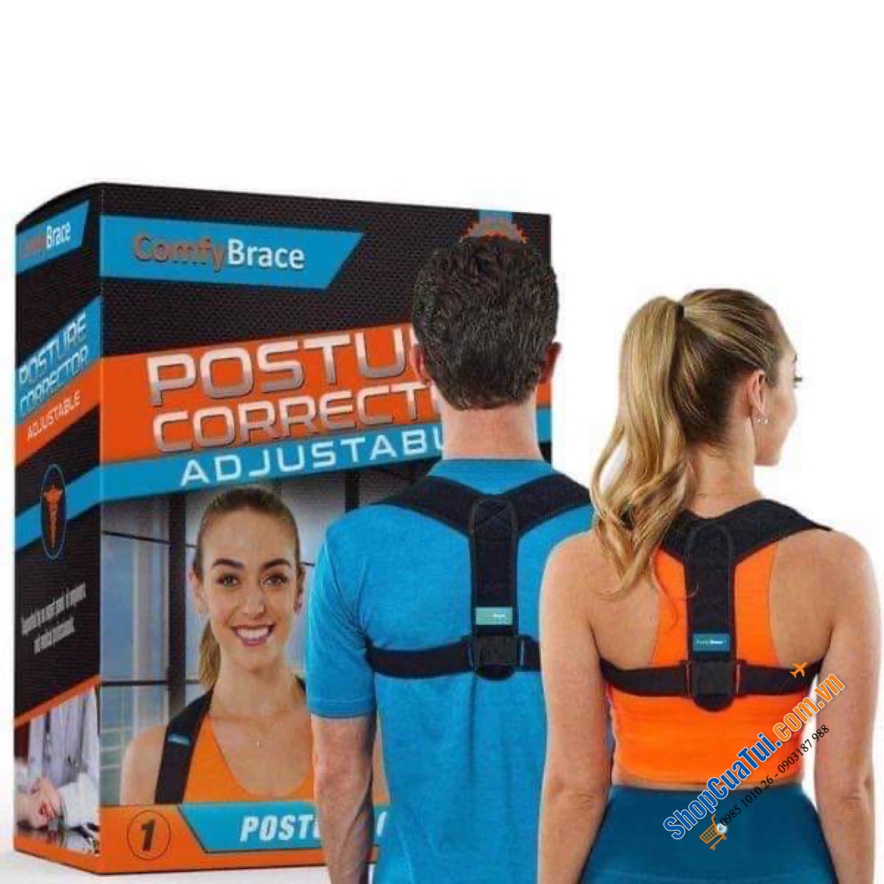 Đai chống gù, Đai định hình chỉnh dáng chống gù lưng Comfy Brace
