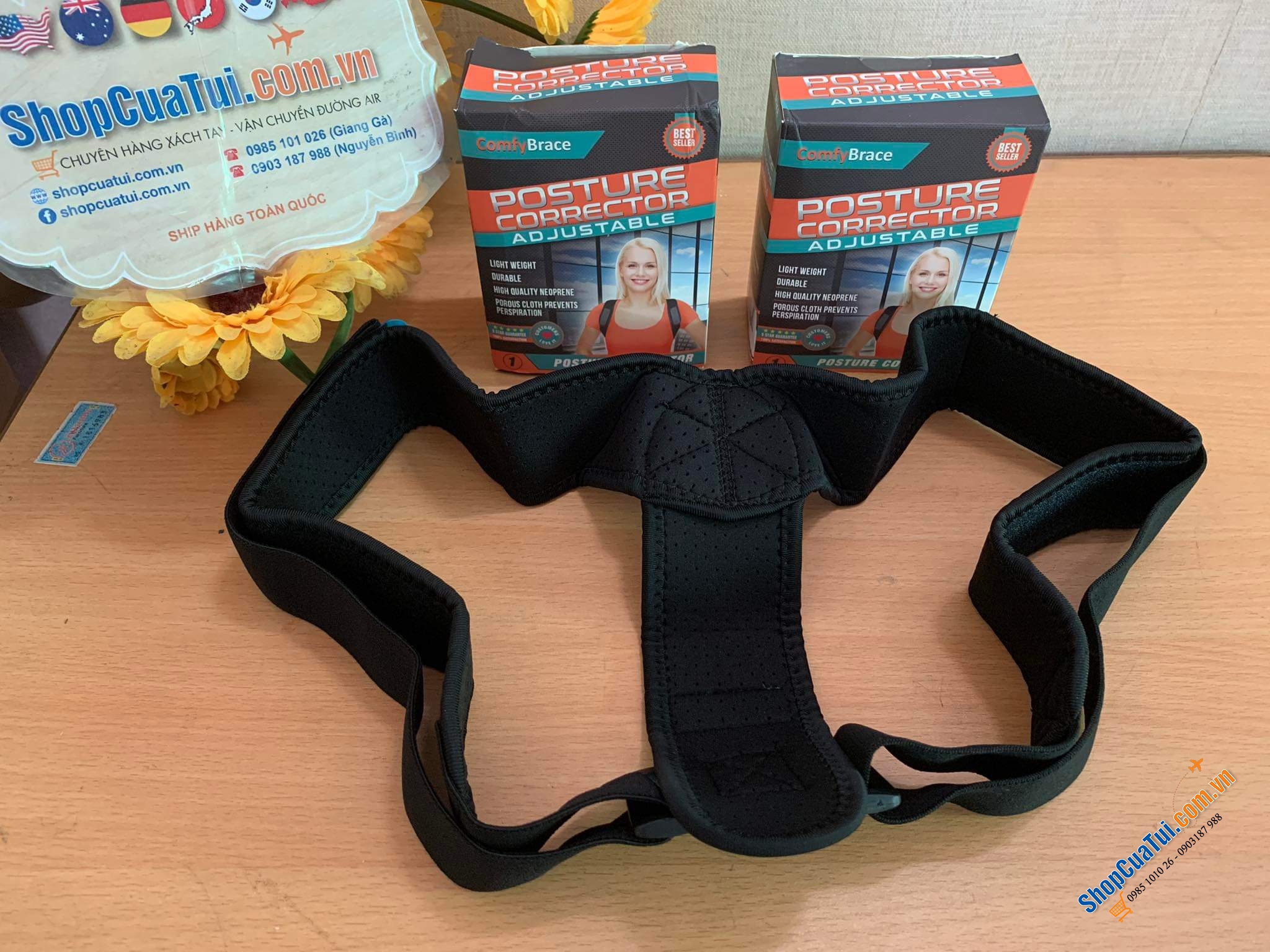 Đai chống gù, Đai định hình chỉnh dáng chống gù lưng Comfy Brace