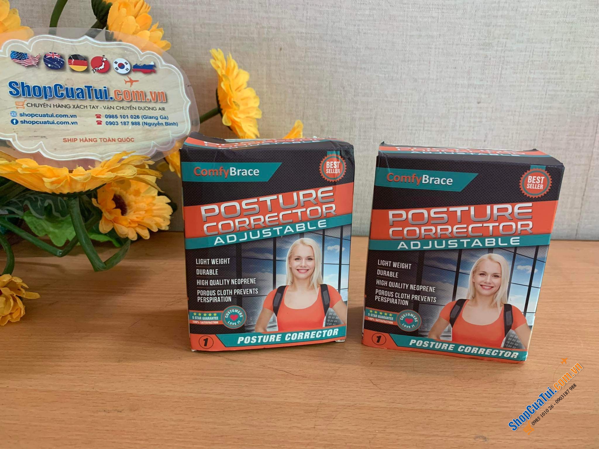 Đai chống gù, Đai định hình chỉnh dáng chống gù lưng Comfy Brace