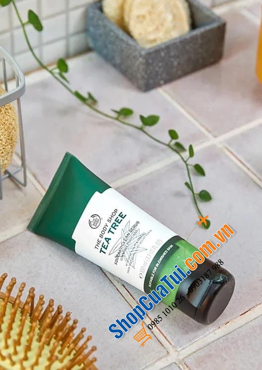 Tẩy da chết - Tẩy Tế Bào Chết Chiết Xuất Tràm The Body Shop Tea Tree Squeaky-Clean Scrub 100ml.
