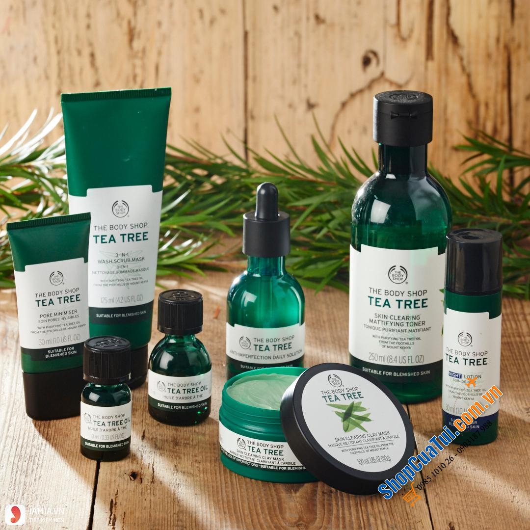 Tẩy da chết - Tẩy Tế Bào Chết Chiết Xuất Tràm The Body Shop Tea Tree Squeaky-Clean Scrub 100ml.