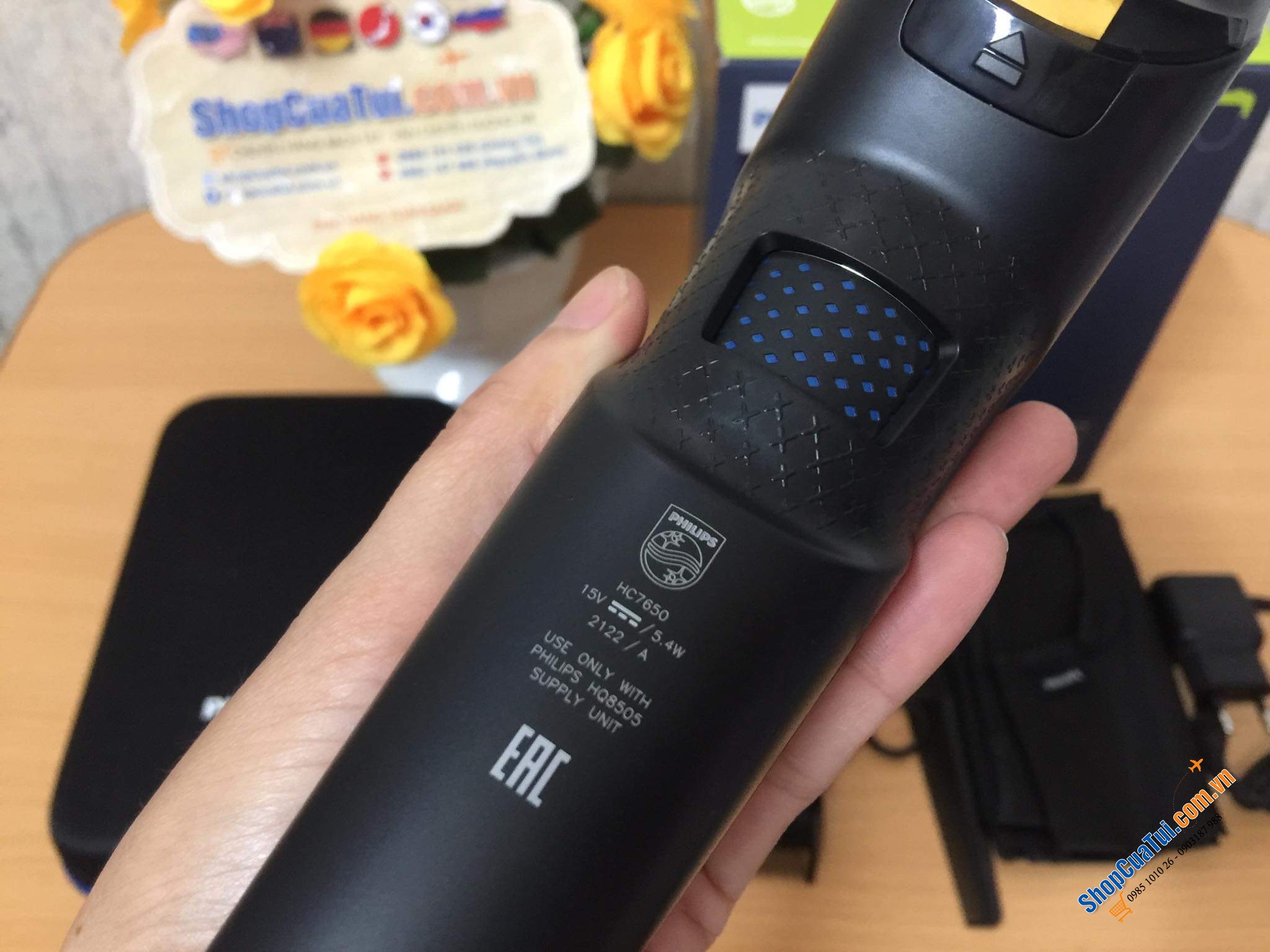 Tông đơ Philips HC7650/15 series 7000 - Pin mạnh mẽ của tông đơ cắt tóc cung cấp thời lượng pin lên đến 90 phút - Tự tạo kiểu tóc ngay tại nhà dễ dàng