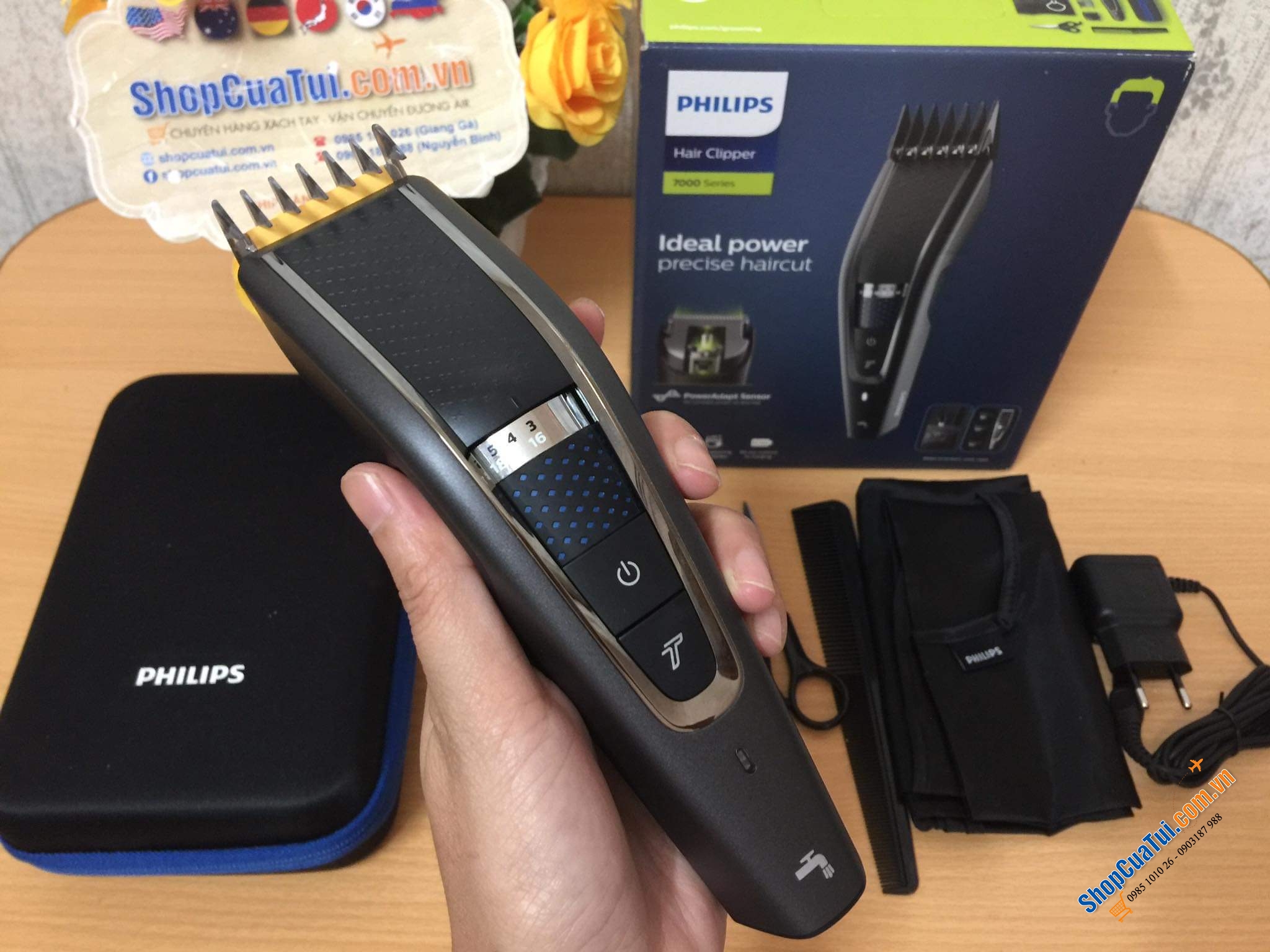 Tông đơ Philips HC7650/15 series 7000 - Pin mạnh mẽ của tông đơ cắt tóc cung cấp thời lượng pin lên đến 90 phút - Tự tạo kiểu tóc ngay tại nhà dễ dàng