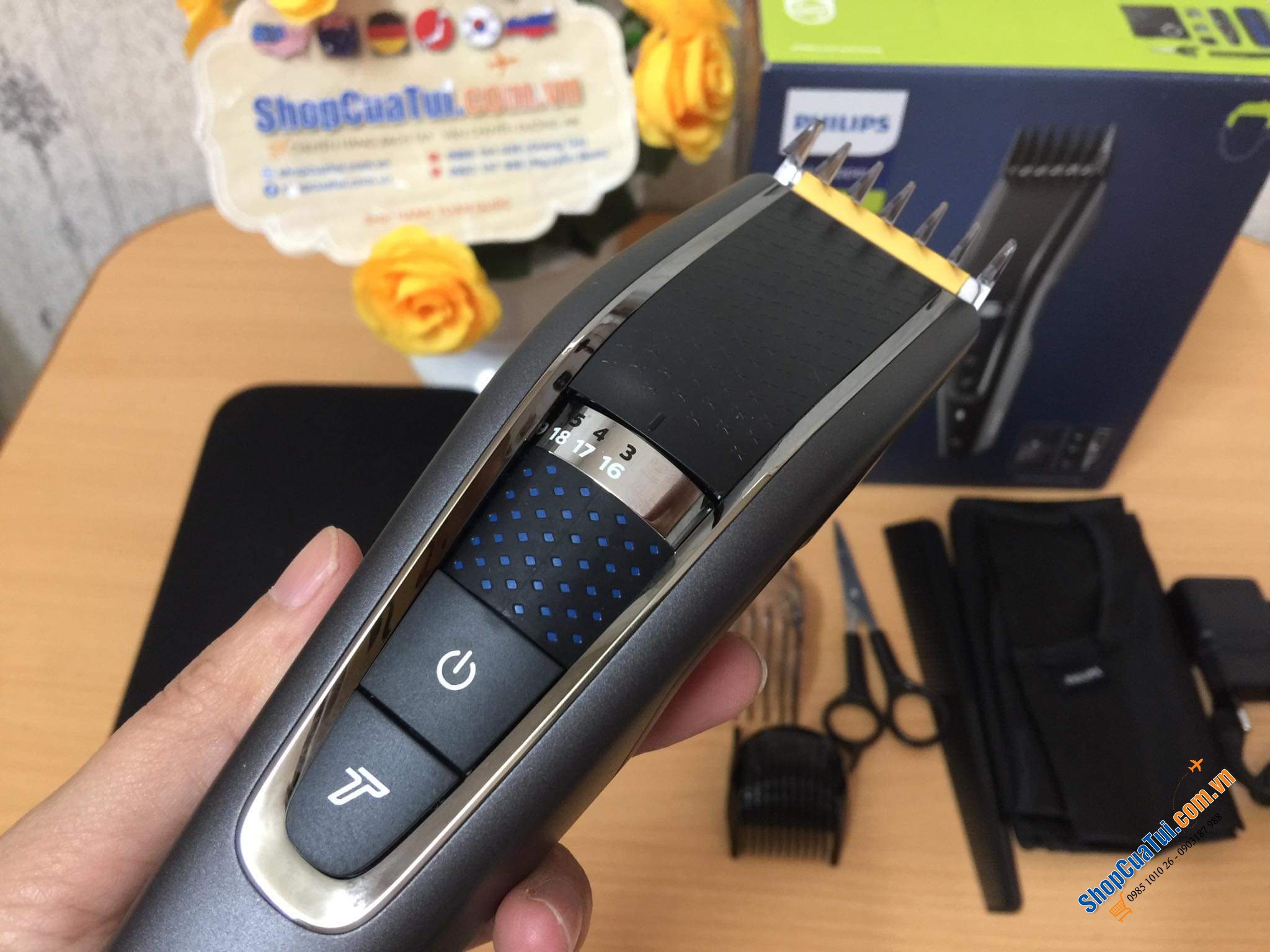 Tông đơ Philips HC7650/15 series 7000 - Pin mạnh mẽ của tông đơ cắt tóc cung cấp thời lượng pin lên đến 90 phút - Tự tạo kiểu tóc ngay tại nhà dễ dàng
