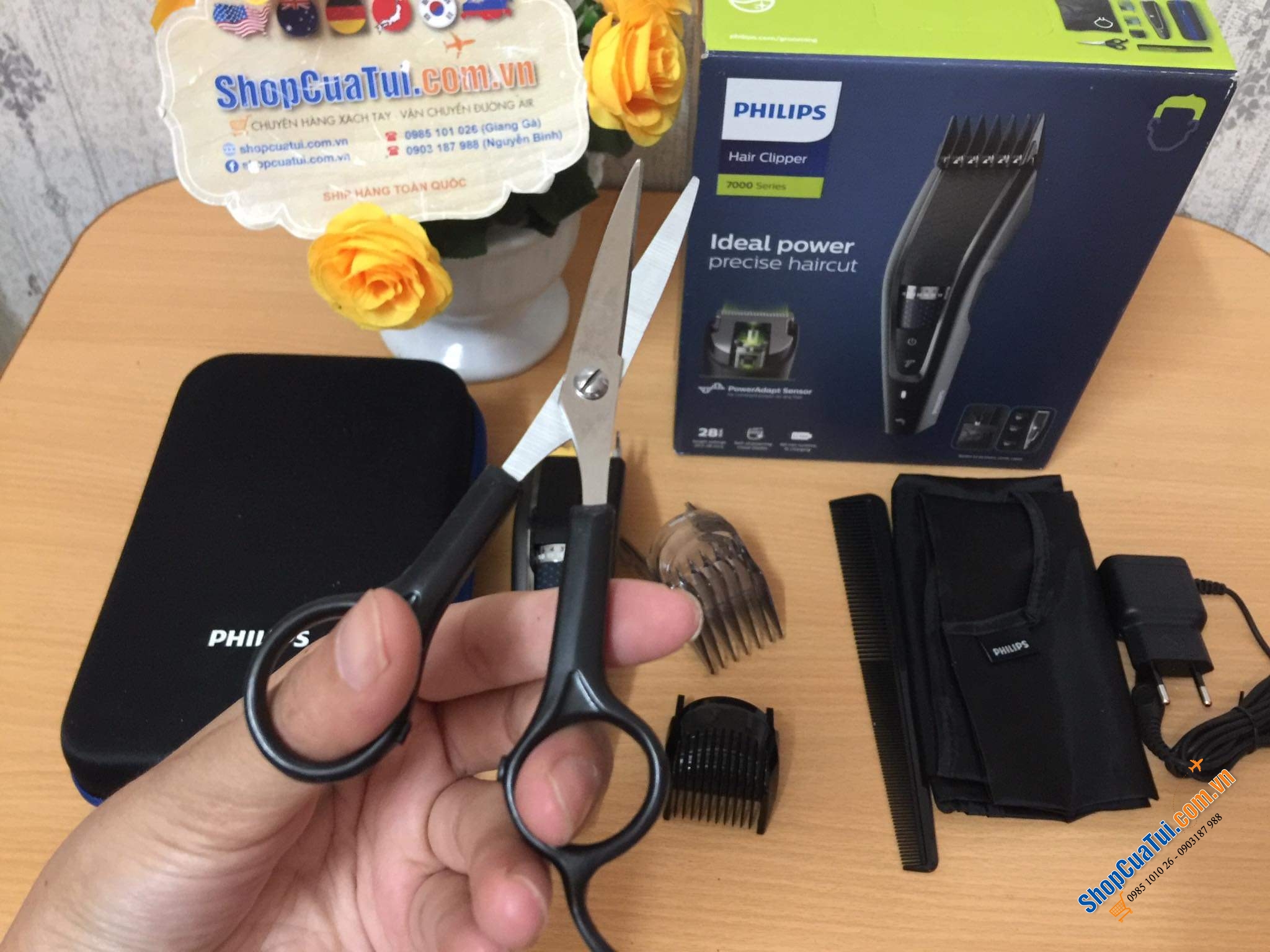 Tông đơ Philips HC7650/15 series 7000 - Pin mạnh mẽ của tông đơ cắt tóc cung cấp thời lượng pin lên đến 90 phút - Tự tạo kiểu tóc ngay tại nhà dễ dàng