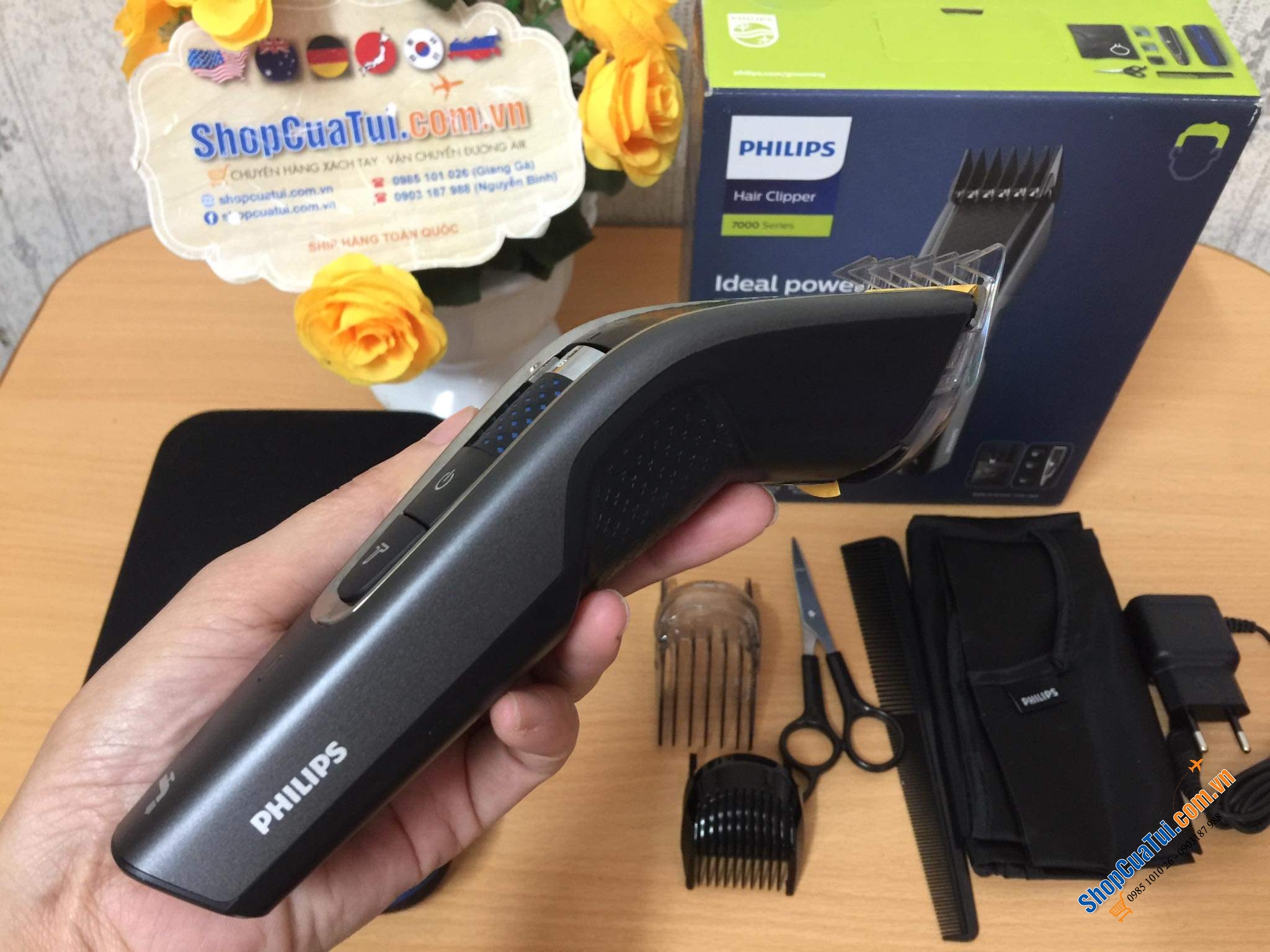 Tông đơ Philips HC7650/15 series 7000 - Pin mạnh mẽ của tông đơ cắt tóc cung cấp thời lượng pin lên đến 90 phút - Tự tạo kiểu tóc ngay tại nhà dễ dàng