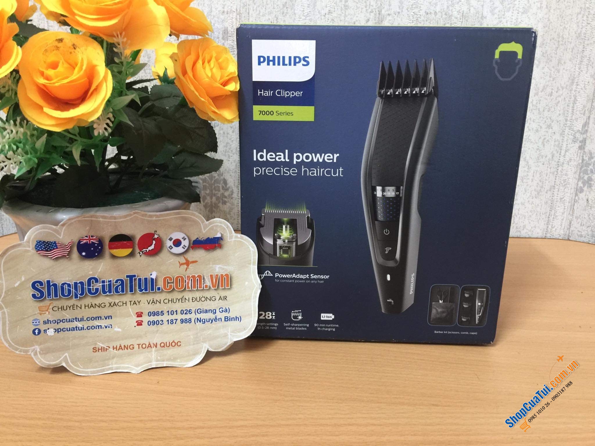 Tông đơ Philips HC7650/15 series 7000 - Pin mạnh mẽ của tông đơ cắt tóc cung cấp thời lượng pin lên đến 90 phút - Tự tạo kiểu tóc ngay tại nhà dễ dàng