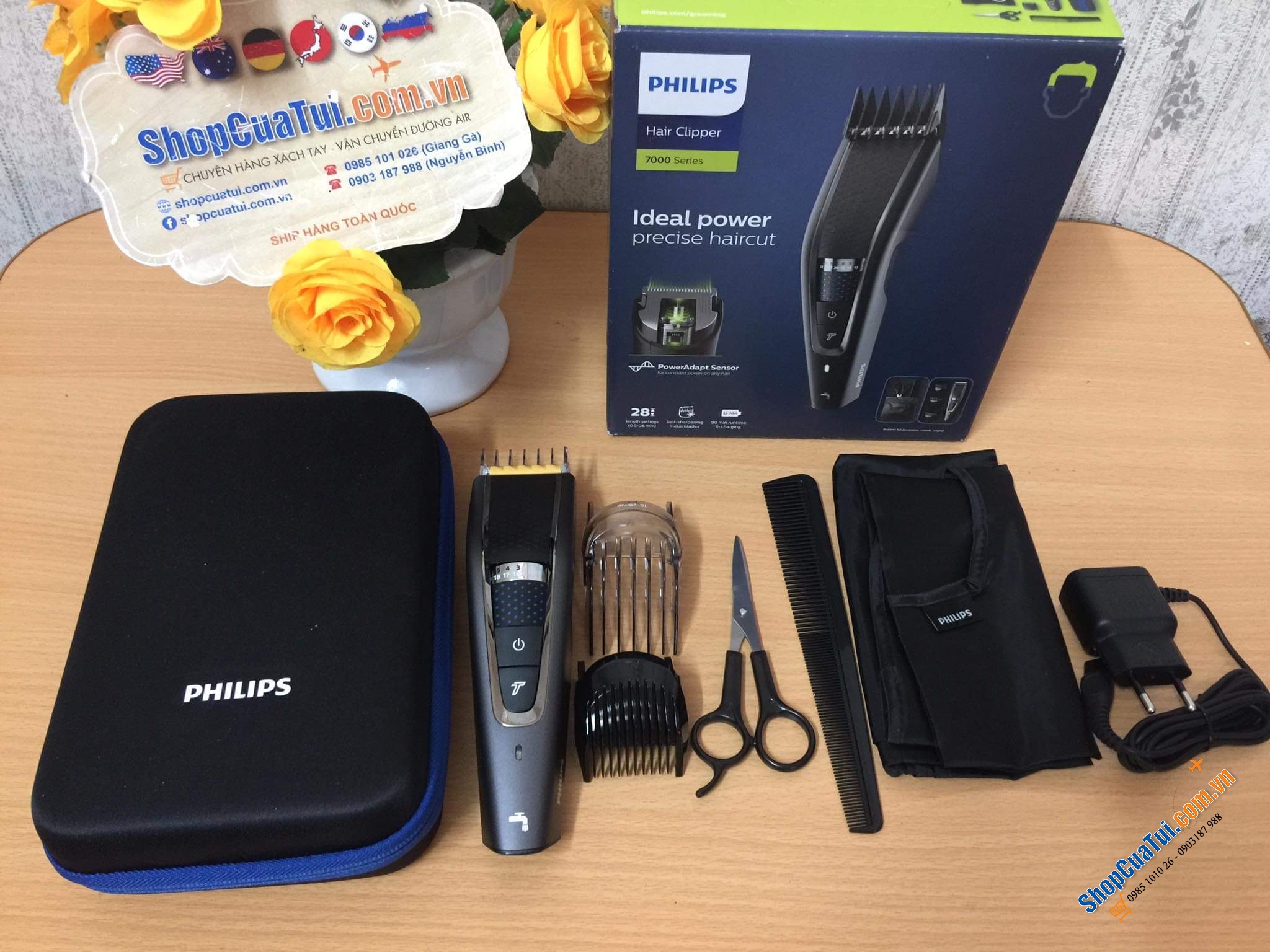 Tông đơ Philips HC7650/15 series 7000 - Pin mạnh mẽ của tông đơ cắt tóc cung cấp thời lượng pin lên đến 90 phút - Tự tạo kiểu tóc ngay tại nhà dễ dàng
