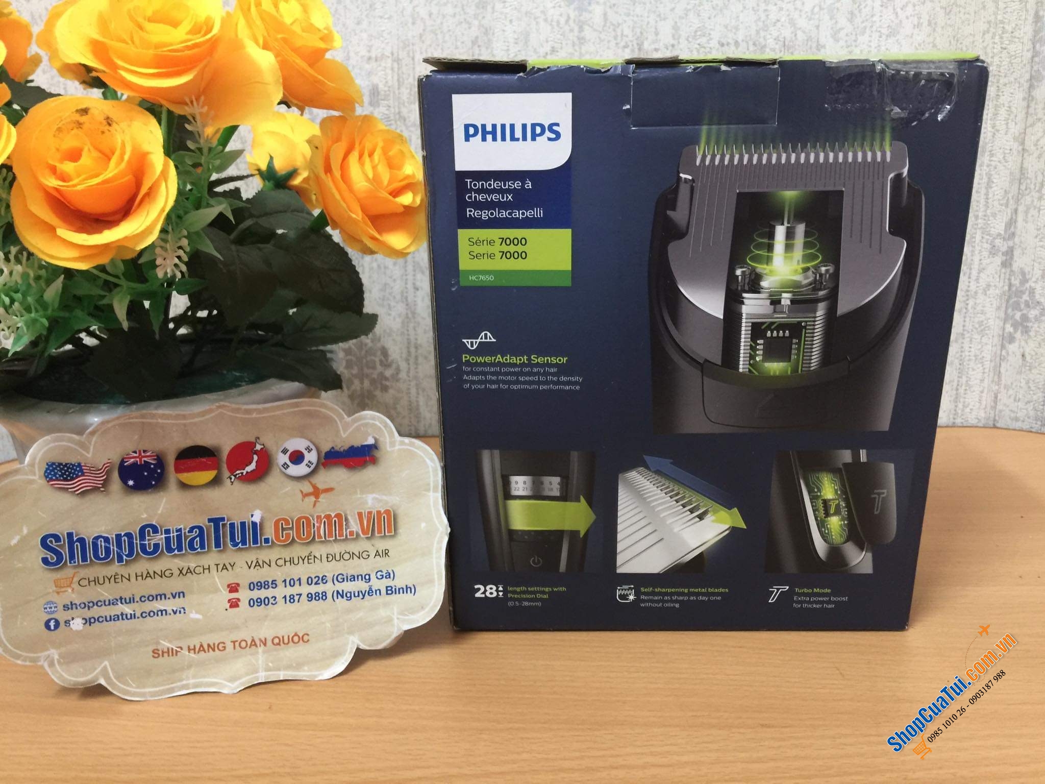 Tông đơ Philips HC7650/15 series 7000 - Pin mạnh mẽ của tông đơ cắt tóc cung cấp thời lượng pin lên đến 90 phút - Tự tạo kiểu tóc ngay tại nhà dễ dàng