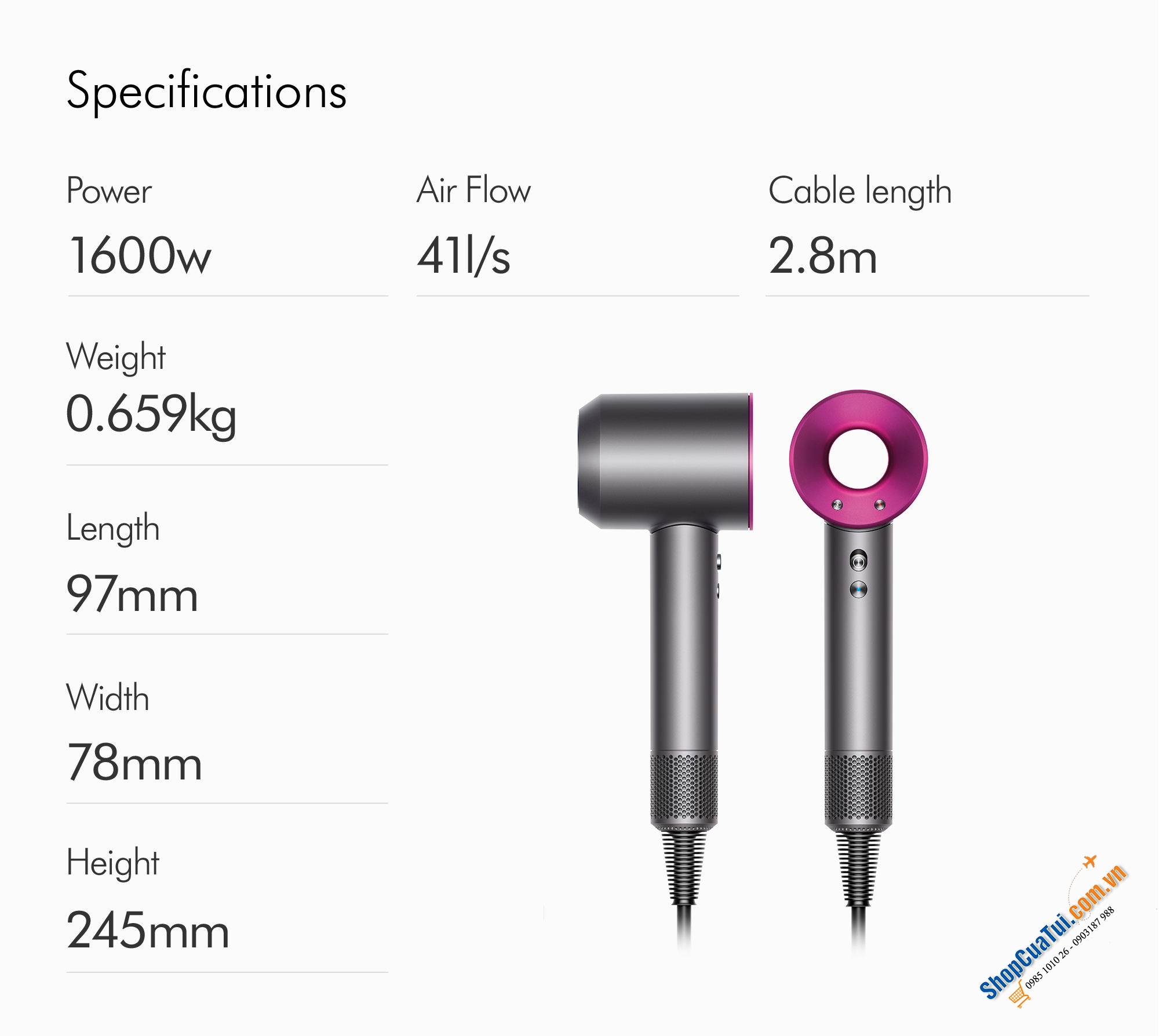 MÁY SẤY TÓC DYSON SUPERSONIC HD03