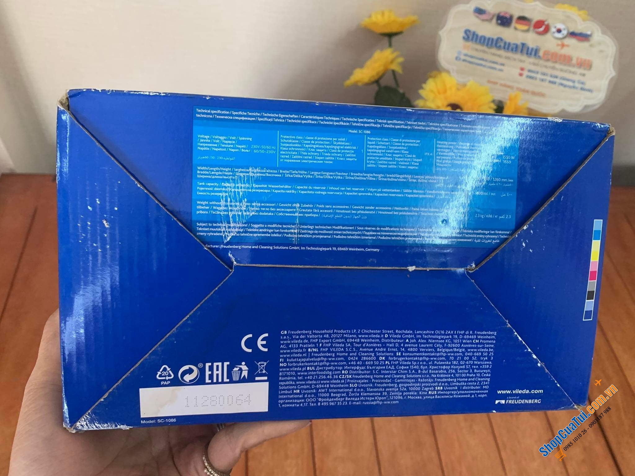 CÂY LAU NHÀ HƠI NƯỚC VILEDA - BẢN CHỮ NHẬT EXTRA WIDE 40cm