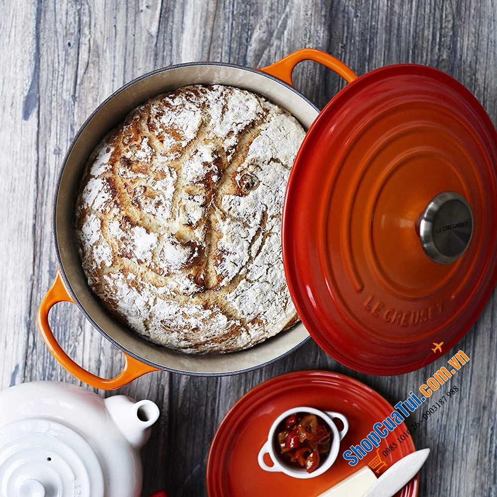 Nồi gang Le Creuset Bräter rund Evo 20cm Orange màu cam